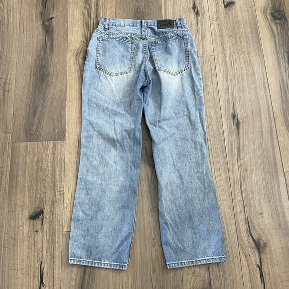 UNIF Vintage Womens Size 28 Relaxed Fit Denim Jean Wide Leg Loose Mid Rise Y2K - Picture 7 of 9